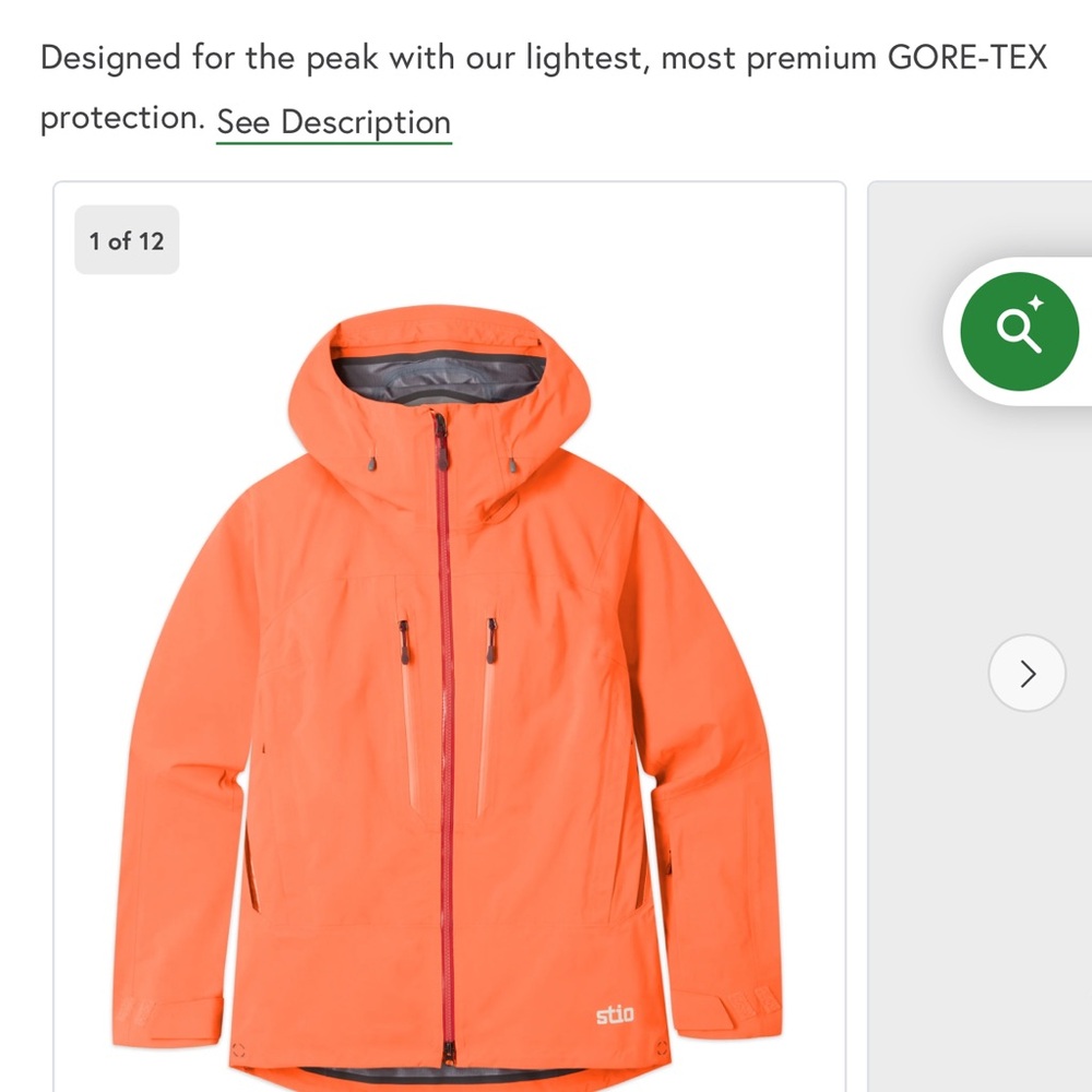 Women’s stio objective pro jacket NWOT - Picture 2 of 5